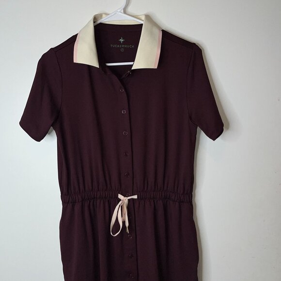 TUCKERNUK SPORT Winetasting Short Sleeve Performance Jersey Alcott Golf Dress M - Picture 4 of 12